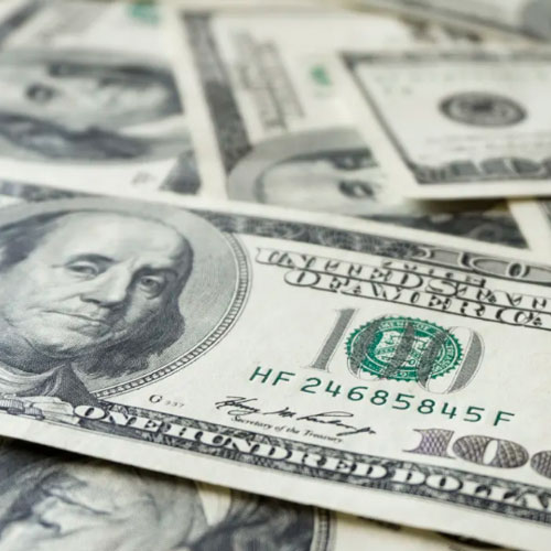 Dollar hits six-week high before payrolls report